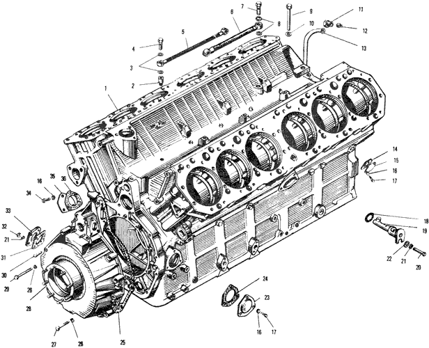 Блок цилиндров двигателя ЯрМЗ-240ПМ2