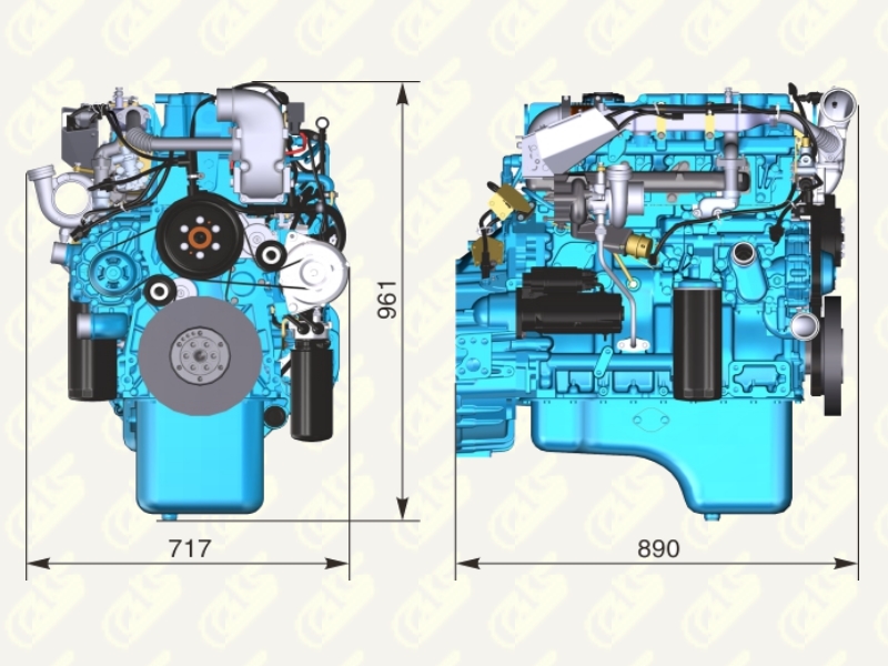 Дизельный двигатель ЯМЗ-5342-01, ЯМЗ-5342-02, ЯМЗ-5342-03