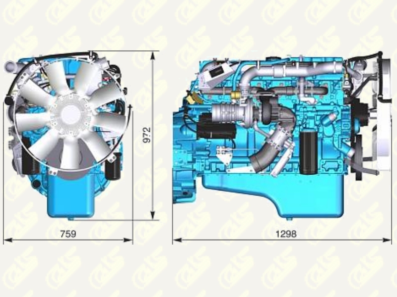 Дизельный двигатель ЯМЗ-536-10, ЯМЗ-536-11, ЯМЗ-536-100, ЯМЗ-536-101, ЯМЗ-536-110, ЯМЗ-536-111