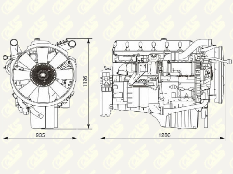 Дизельный двигатель ЯМЗ-650.10-05, ЯМЗ-650.10-15, ЯМЗ-650.10-25, ЯМЗ-650.10-35